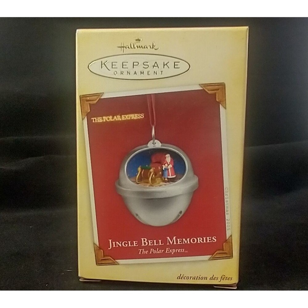 Hallmark Keepsake Ornament 2005 Jingle Bell Memories The Polar Express Silver
